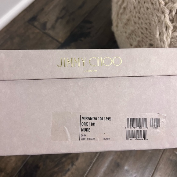 Jimmy Choo Cork Strap Heels Size 9.5 Early Black Friday Sale Price Drop! - Picture 9 of 9